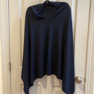 EUC navy sweater/cape